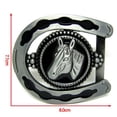 thumbnail image 4 of Hebilla de cinturón de ,Cabeza de caballo,Hebilla de ,disfraz vaquero hombre,Ropa novedosa,Metal,Rodeo,indio,,Animal,,Accesorios Hugo Hebilla de cinturón de herradura, 4 of 8