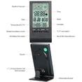 thumbnail image 3 of Mini Digital Thermometer Indoor Hygrometer Room ℃/℉ Temperature Humidity Monitor Meter Gauge Alarm Clock Thermo-Hygrometer with Max Min Value Display, 3 of 7