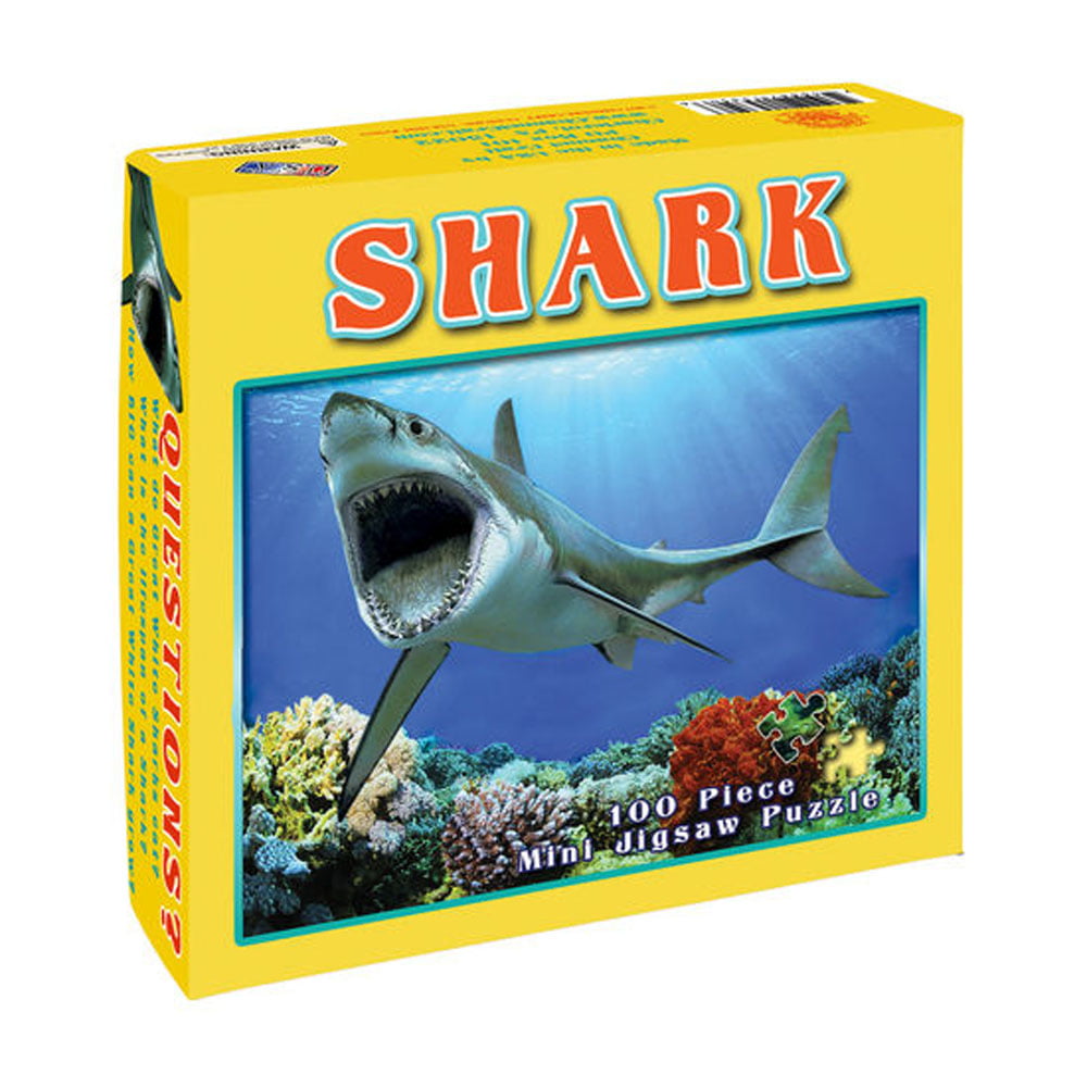 Dinosaur- 100 pc 7 x 9 Inches When Completed Shark Channel Craft Mini Jigsaw Puzzle- Sea Life