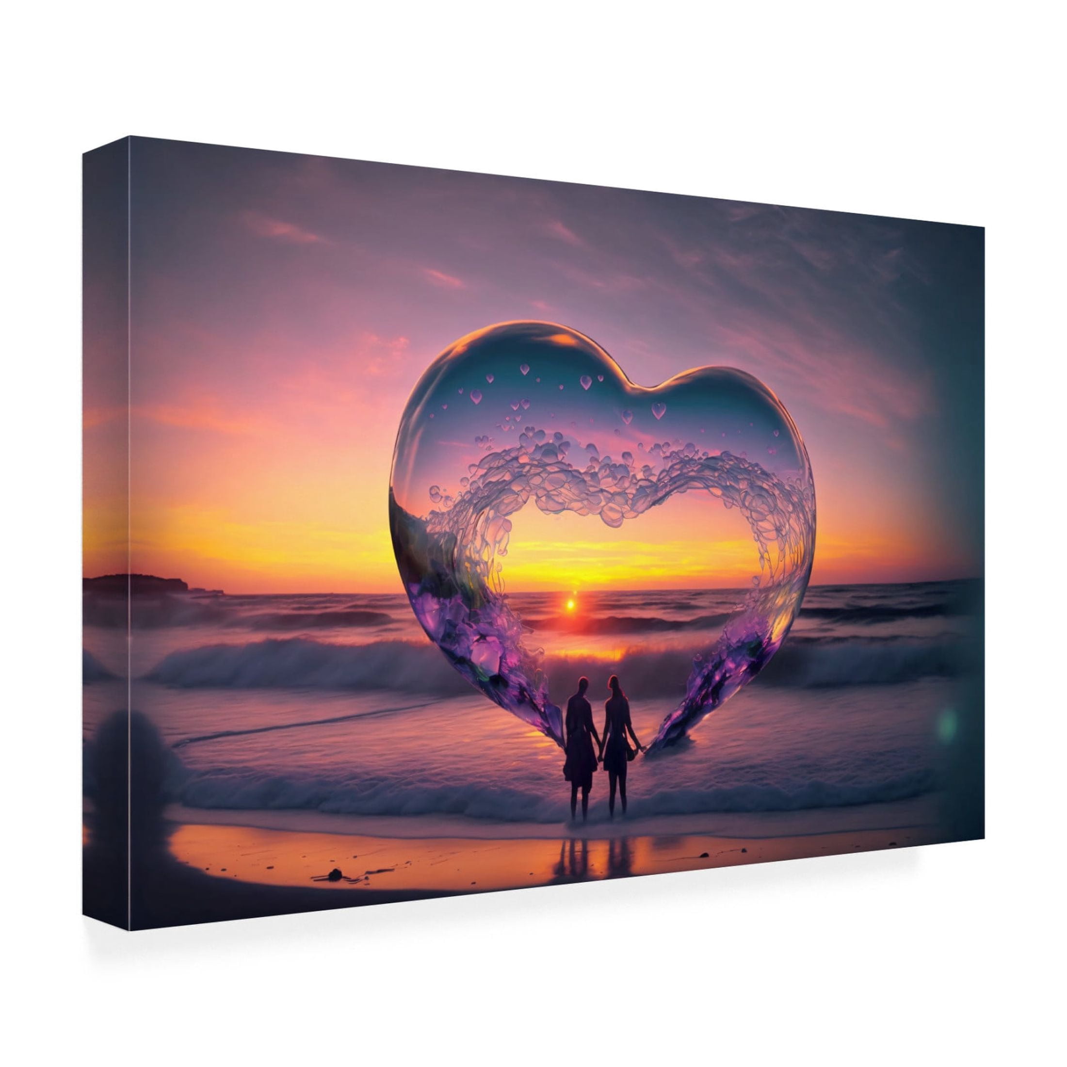Canvas Wall Art - Ray Heere 'Love Is In The Air 9' Wall Art for Living Room, Bedroom, or Office Décor by Trademark Fine Art - 19 x 12 Inches