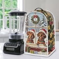 thumbnail image 5 of HELLHERO Christmas Puppy Pattern Dust Cover for Kitchen Proof Stain, Elastic Dust prevent 15.94"H x 9.45"L x 7.28"W, 5 of 6
