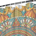 thumbnail image 4 of Retro Cute Daisy Shower Curtain 36x72 Inches, Quick-Drying Polyester with Plastic Hooks, Yellow Floral Artwork for Boho Bathrooms, 4 of 5