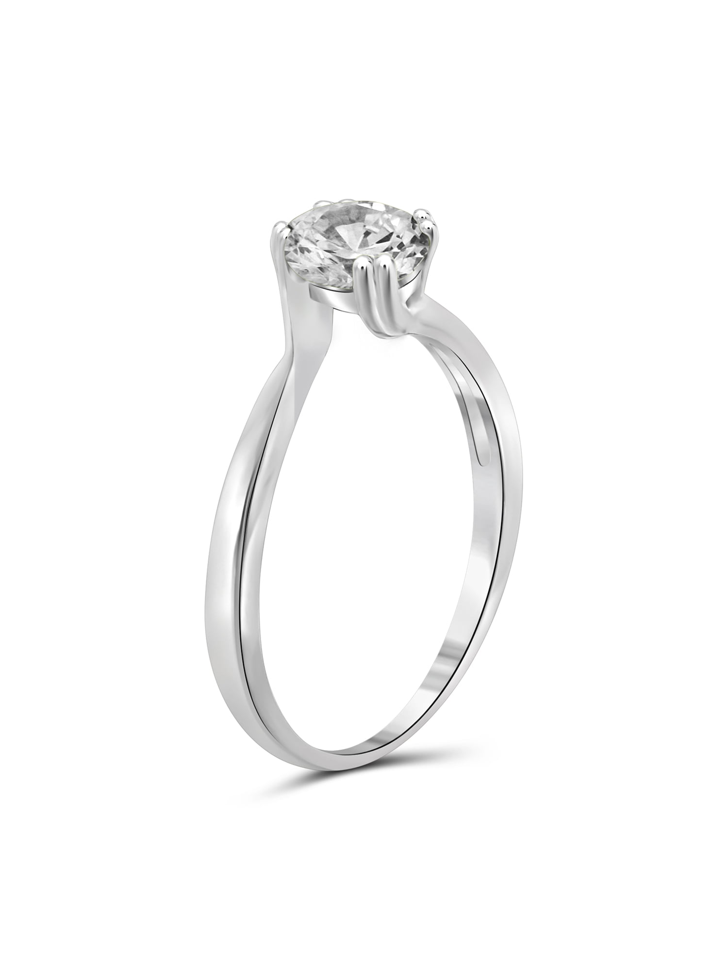 Diamonice 0.925 Sterling Silver 1.25 Carat White Cubic Zirconia Ring for Women | Cubic Zirconias for Everyday Womens Wear