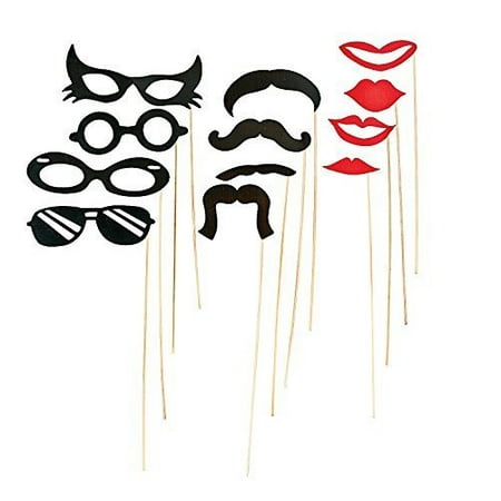 Mustache Party Costume Props-12ct