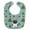 Black & White, variant on Christmas French Bulldog Black Baby Bib