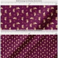 thumbnail image 2 of Soimoi Pink Cotton Voile Fabric Heart & Cute Monkey Kids Print Sewing Fabric Yard 42 Inch Wide, 2 of 7