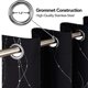 thumbnail image 5 of Juego de 2 Cortinas Opacas Sailing Aislamiento térmico Negro 132x274cm, 5 of 5