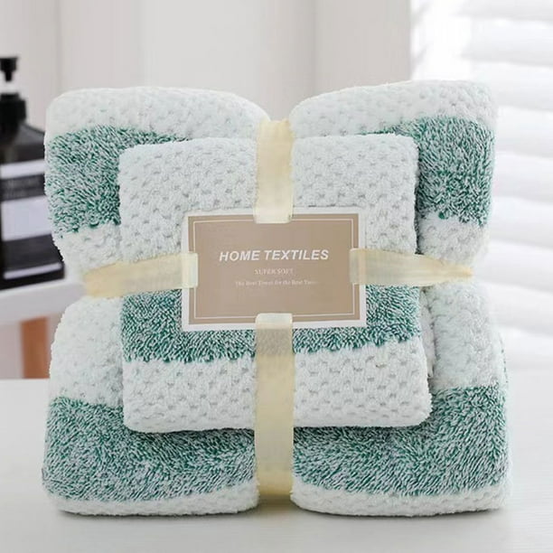 Fiudx Juego de Toallas de Baño de Lujo, de Algodón Suave, de Alta Absorción, Cómodas Toallas de Baño y Faciales, Versátiles para Baño, Gimnasio, Spa y Playa. Incluye 1 Toalla de Baño de 72 X 130 Cm y