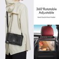 thumbnail image 5 of Case for Lenovo Tab M10 HD 2nd Gen 10.1 Inch 2020 with Screen Protector, 360 Degree Rotating Kickstand Hand Strap Heavy Duty Shockproof Cover with Shoulder Strap, Black, 5 of 7
