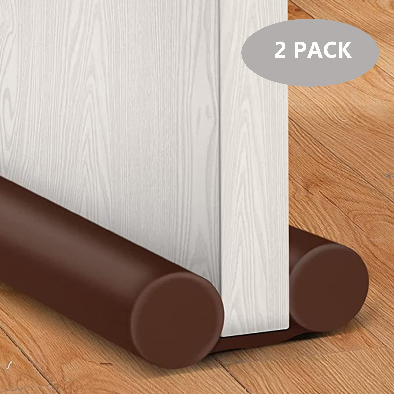 Door Draft Stopper, 2 Pack Bottom Double Sided Door Draft Blockers, 37