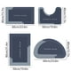 thumbnail image 3 of Juego de 4 alfombras de baño, tamaño grande, súper absorbentes, lavables en seco, antideslizantes, fáciles de limpiar, ideales para cualquier hogar, hotel, ducha, alfombra de baño de poliéster., 3 of 6