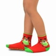 thumbnail image 3 of TeeHee Christmas Kids Cotton Fun Crew Socks 3-Pair Pack (9-10 Years, Reindeer Tree and Candy Cane), 3 of 5