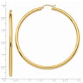 thumbnail image 2 of Beautiful 14K Polished 3mm Tube Hoop Earrings, 2 of 2