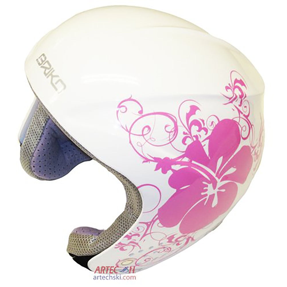 Briko Rookie Junior Ski Helmet (Pink Hibiscus, 52cm) by SOGEN SPORTS INC.