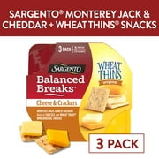 Sargento Balanced Breaks Monterey Jack & Mild Cheddar Cheese, WHEAT THINS Minis