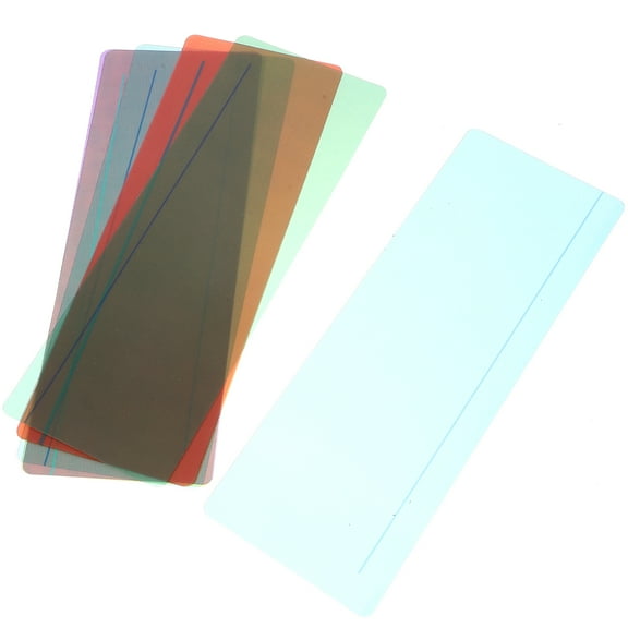 LIOOBO 8Pcs Guided Reading ps Assorted Color Clear Overlays Bookmarks for Reading