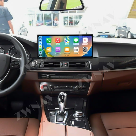 ZWNAV 15.8 inch Android 14 Car Radio for BMW 5 Series G30 2017-2018 Wirless Carplay GPS Navigation Screen Upgrade Multimedia Player
