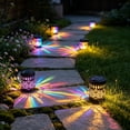 thumbnail image 7 of Summercome Solar Mandala Lights Outdoor Wall, Seven-Color Changing Solar Peony Projector Light, Outdoor Waterproof Metal Fence Lights for Garden Post Patio Backyard Yard Decor, 7 of 7