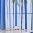 thumbnail image 4 of Deconovo Rod Pocket Sheer Curtains for Bedroom 52x84 inch Royal Blue Set of 2, 4 of 7