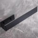thumbnail image 5 of Self-adhesive stainless steel towel rack for bathroom and kitchen - 28/cm - Black - 3M self-adhesive and drilled, 5 of 5