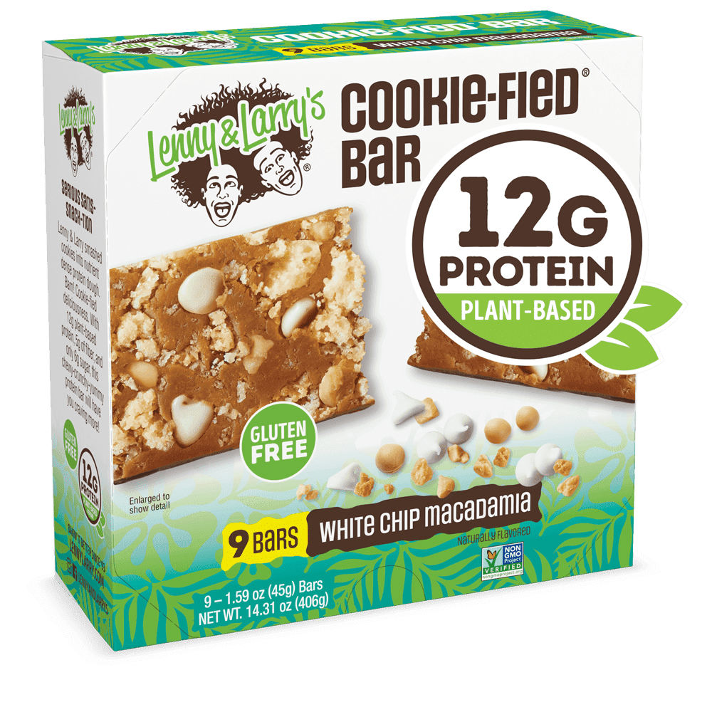 Lenny & Larry's The Complete Cookie-Fied Bar, Plant-Based Protein, White Chip Macadamia, 9 ct