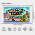 thumbnail image 7 of Colorful Welcome Banner School Bus Theme Decorative Back to School Sign for Classroom Decorations Indoor Event Kid, 7 of 7