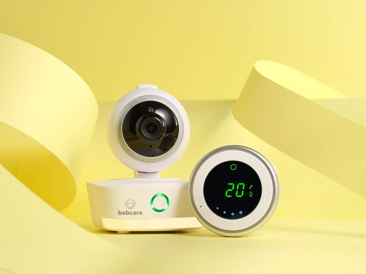Bebcare iQ WiFi Hybrid Low EMF Emissions Smart Video Baby Monitor, 1080p HD Video, Full Encryption, 2-Way Audio, Music, Night Vision, App, Long-Range Audio Parent Unit, 65hr Battery