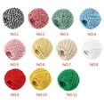 thumbnail image 3 of Cotton Thread Weave Socks Clothes Hats Clothing Practicing Prop Sewing Rope Multicolored 100 Meters for Beginners DIY Ropes blue + white, 3 of 7