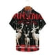 thumbnail image 5 of Hombres de Manga Larga, Navidad Impresa Turndown Collar Blusa, Casual Moda Botón Camisa para las Vacaciones, 5 of 5