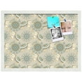 thumbnail image 2 of PinPix 23x17 Custom Cork Bulletin Board Bohemian Elephants Beige Poster Board Has a Fabric Style Canvas Finish, Framed in Bohemian Elephants Beige, by ArtToFrames (PinPix-1577), 2 of 5