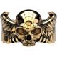 thumbnail image 1 of Skull Ring,Gothic Skull Wings Ring for Men, Punk Grim Reaper Skeleton Head Ring,Retro Hip Hop Demon Skull Halloween Ring for Boys Vintage Rock Skeleto, 1 of 4