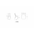 thumbnail image 2 of Danube Leatherette Dining Chair - Set of 2 in Pearl White, 2 of 8