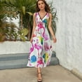 thumbnail image 5 of Flamingo Pattern Pattern Design Sleeveless Dress Summer Clothes for Women Women's Clothing 2025, 5 of 7