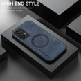 thumbnail image 2 of Allytechgroup Galaxy A53 5G Case, Magsafe Compatible Shockproof Vintage PU Leather Mangetic Back Cover Anti-Scratch Phone Case for Samsung Galaxy A53 5G, Blue, 2 of 10