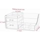 thumbnail image 2 of Acrylic Transparent Cosmetic Organizer with 2 Drawers, Cosmetic Display Cabinet for Dresser, Bathroom Counter, Countertop Bracket for Lipstick, Brush, 2 of 4