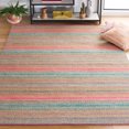 thumbnail image 2 of SAFAVIEH Kilim Leon Striped Cotton Area Rug, Pink/Blue, 5' x 8', 2 of 9