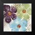 thumbnail image 2 of Brey 12x12 Black Modern Framed Museum Art Print Titled - Floral Textures I, 2 of 5