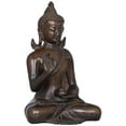 thumbnail image 2 of Exotic India Tibetan Buddhist Lord Buddha - Brass Statue, 2 of 2