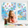 thumbnail image 6 of Summer Window Clings Decorations, Happiwiz 109 Pieces 9 Sheets Large Size Spring Flower Butterfly Window Clings Decals Stickers for Spring Summer Baby Shower Home Decoration Party Supplies, 6 of 7