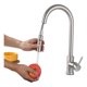 thumbnail image 1 of Grifo de cocina extraíble para agua fría y caliente con cabezal de ducha, 1 of 5