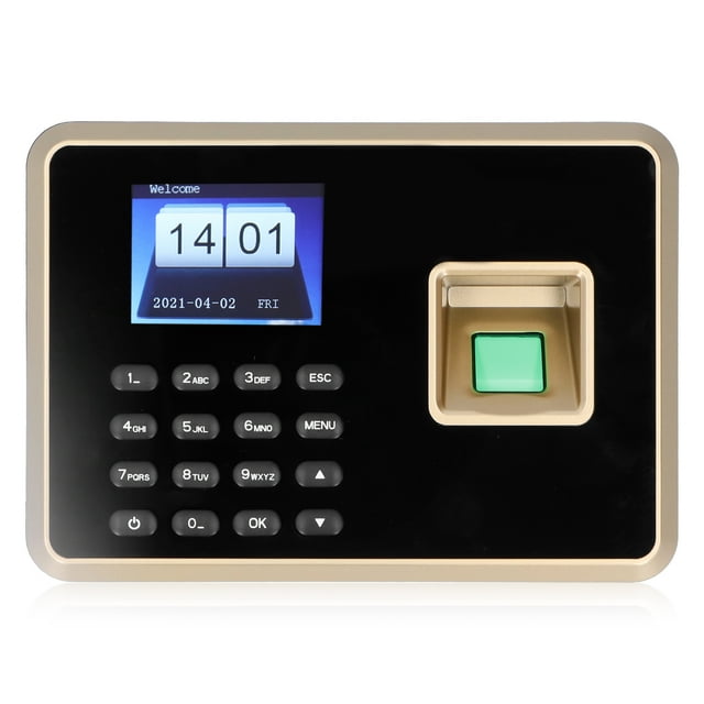 Attendance Check Machine,2.4in Attendance Machine Fingerprint Time Recorder Password Time Attendance Machine Built for Professionals