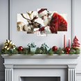 thumbnail image 3 of ZHONGYUTONG 5 Piece Christmas Wall Art Santa Claus and Reindeer Pictures Large Xmas Canvas Painting Prints Winter Holiday Home Wall Decor Framed (8x14inx2pcs 8x18inx2pcs 8x22inx1pcs), 3 of 4