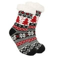 thumbnail image 3 of GILIGEGE Women'S Sherpa Lined Cozy Thermal Non-Skid Socks Christmas Slipper Socks for Women with Grippers Non Slip, Funny Santa Sherpa Lined Xams Slipper Socks for Family, 3 of 3