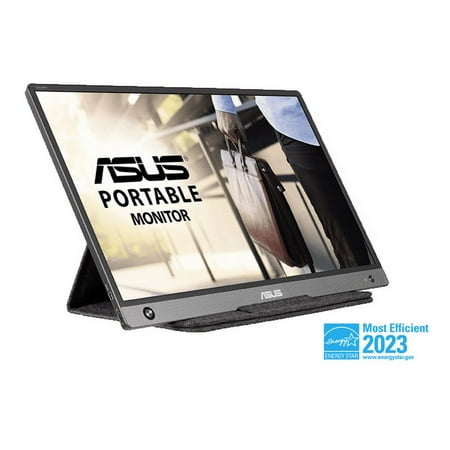 UPC: 0195553404433 | ASUS ZenScreen 15.6  1080P Portable USB Monitor (MB16AH) – Full HD  IPS  USB Type-C  Speakers  Micro-HDMI  Flicker Free  Blue Light Filter  Tripod Mountable  Anti-glare Surface  Protective Sleeve