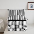 thumbnail image 5 of Erosebridal Mid-Century Line Pattern King Size Comforter Sets,Watercolor Lines Comforters King Size,Black Reversible,3pcs,1 Comforter and 2 Pillowcases, 5 of 7
