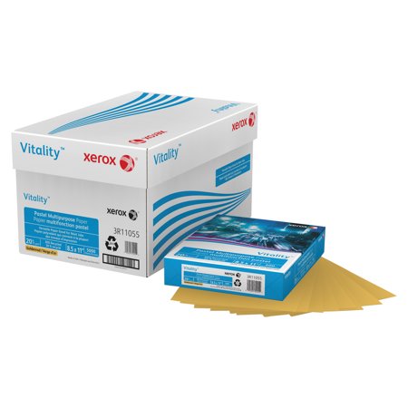 Xerox Vitality Pastel Multipurpose Paper, 8 1/2 x 11, Gold, 500 Sheets/RM (Best Xerox Machine For Commercial Purpose In India)