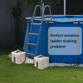 thumbnail image 2 of MEUDQU 20L Swimming Pool Ladder Weights,Universal Plastic Pool Step SandBag,Fillable Anchor Bag For Above Ground Pool Entry System(Sand Not Included), 2 of 9