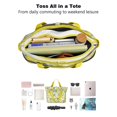 thumbnail image 4 of Tote Bag for Women - Lemon Shoulder Bag - Large Utility Work Duffle Bag with Zipper Handbag for Travel, Work, Sprots, 4 of 5