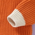 thumbnail image 7 of Coerni Toddler Boys Girls Halloween Sweater Orange Spook Knit Baby Sweater Long Sleeve Crewneck Pullover Sweatshirt, 7 of 7
