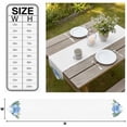 thumbnail image 3 of Hydrangea Spring Table Runner Linen Burlap Table Runner 70 Inches Long Idyllic Flower Floral Bow Plant Leaf Dresser Scarves for Kitchen Island Coffee Dining Party Wedding Holiday Decor 13"x70", 3 of 8